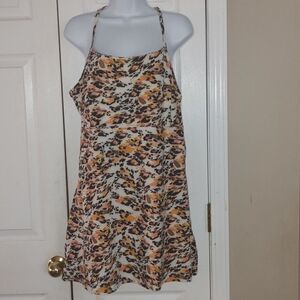 CALIA Performance Dress New Animal Unbleached   Sz L   NWT